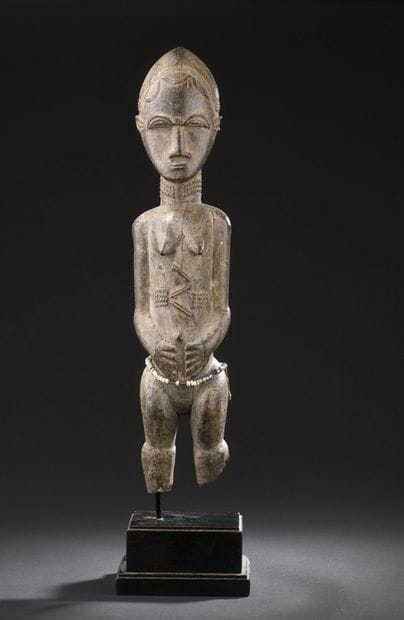 *Baule statue, Ivory Coast 
Wood, beads,...
