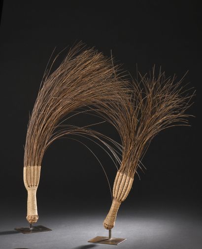 *Two fly swatters, Fiji Islands
Wood, vegetable...