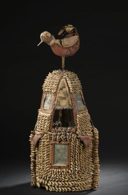 Coiffe Ile Ori Yorouba, Nigeria
Tissu, cauris,...