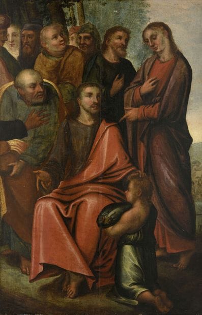 École FLAMANDE, vers 1600
Le miracle de la...