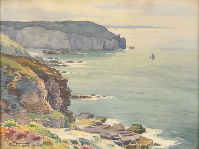 Léon HAMONET (1877-1953)
Cap Fréhel, la pointe...