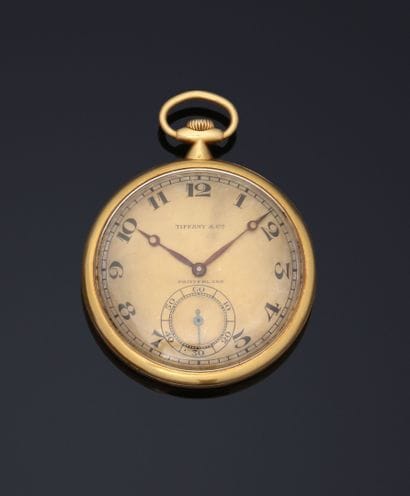 Montre de gousset en or jaune 18k (750 millièmes),...