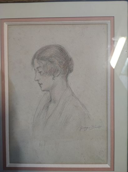 Georges BINET (1865-1949)
Portrait de femme
Crayon...