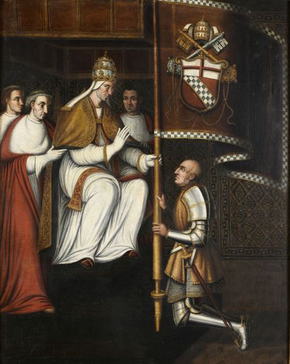 École ITALIENNE du XVIIe siècle
Le pape Innocent...