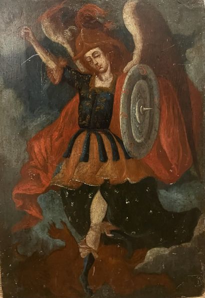 École de CUZCO, XIXème siècle
Saint Michel...