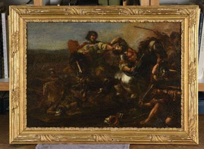 École FLAMANDE du XVIIe siècle
Choc de cavalerie
Huile...