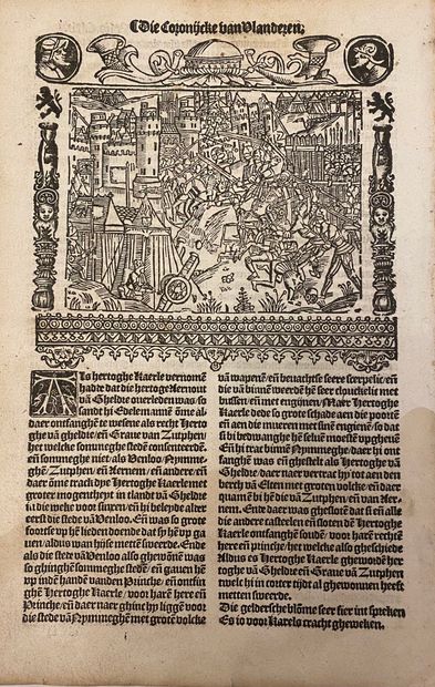 Un lot de gravures et manuscrits dont page...