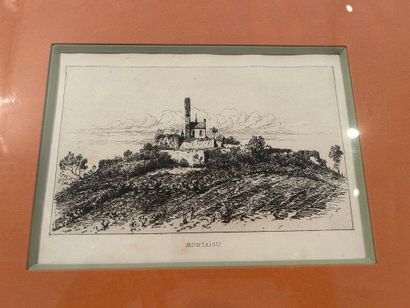 Jules CHEVRIER (1816-1883) 
Quatre eaux-fortes...