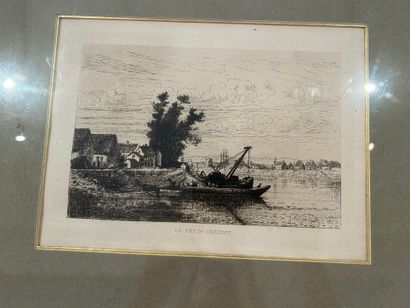 Jules CHEVRIER (1816-1883) 
Quatre eaux-fortes...