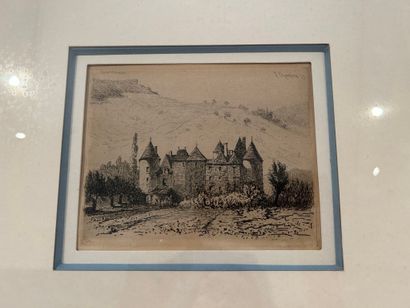 Jules CHEVRIER (1816-1883) 
Quatre eaux-fortes...