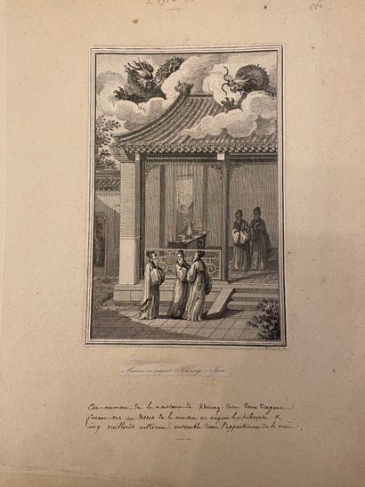 Un lot de gravures et manuscrits dont page...
