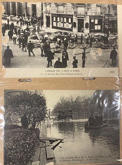 Album de cartes postales dont vieux métiers,...