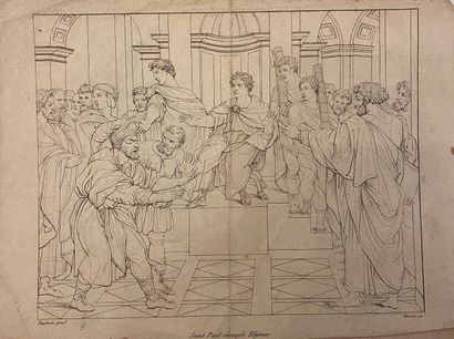 Un lot de gravures et manuscrits dont page...