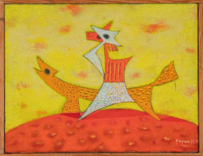 Georges PAPAZOFF (1894-1972)
Chiens de cirque,...