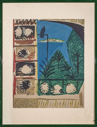 D'après Pablo PICASSO (1881-1973)
Paysage...