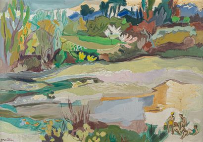 Georges MANILLIER (1906-1981)
Baigneurs près...