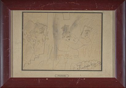 Jules PASCIN (1885-1930)
Georges Papazoff
L'oeil
Dessin...