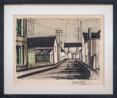 Bernard BUFFET (1928-1999)
Rue de village
Lithographie...