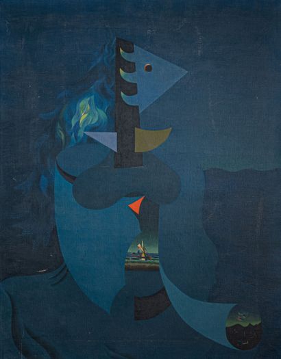 Georges PAPAZOFF (1894-1972) 
A la plage,...