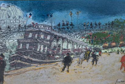Jean FUSARO (né en 1925)
Paris, Le Pont des...