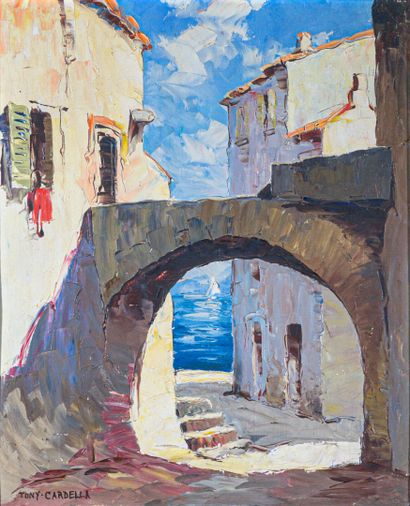 Tony CARDELLA (1898-1976)
Paysage de l'Ile...
