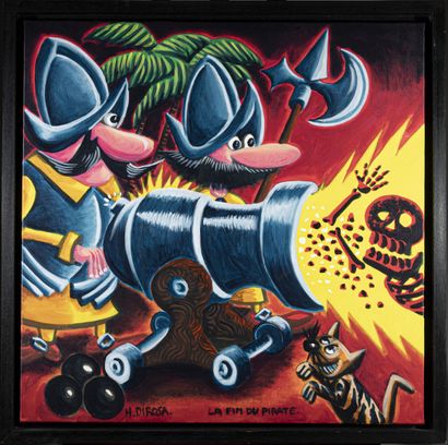 Hervé DI ROSA (né en 1959)
La fin du pirate
Acrylique...