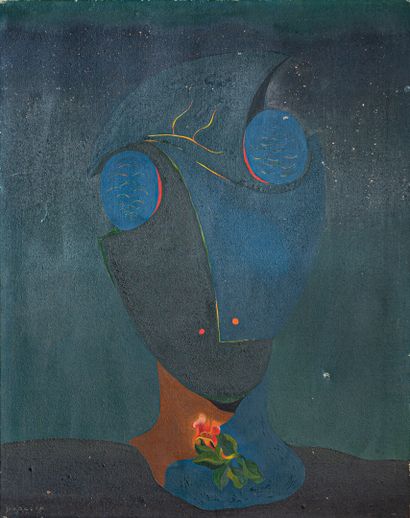 Georges PAPAZOFF (1894-1972) 
Tête fantastique...