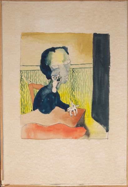 Georges PAPAZOFF (1894-1972)
Portrait, circa...