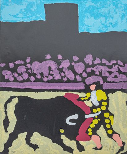 Claude VIALLAT (né en 1936)
Tauromachie
Sérigraphie,...