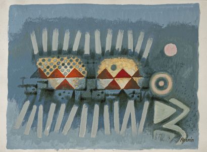 Robert PERNIN (1895-1975)
Sans titre [Abstraction]
Gouache,...