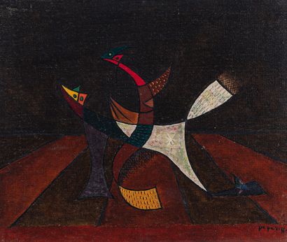 Georges PAPAZOFF (1894-1972)
Chiens de cirque,...
