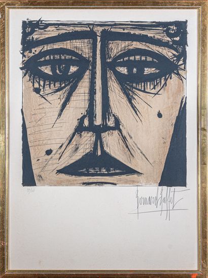 Bernard BUFFET (1928-1999)
Tête, 1965
Lithographie,...