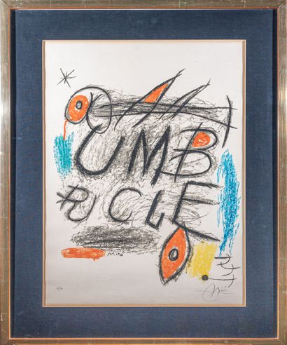 Juan MIRO (1893-1983)
Umbracle, 1973
Lithographie...