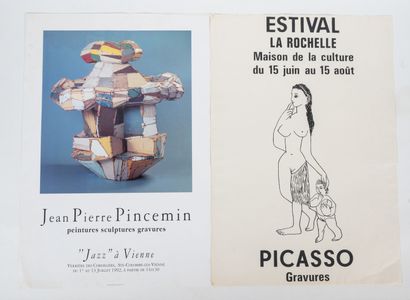 Ensemble de sept (7) affiches d'expositions
-...