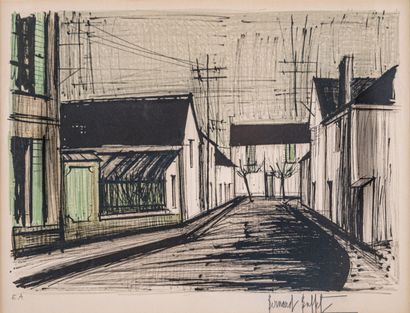 Bernard BUFFET (1928-1999)
Rue de village
Lithographie...