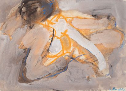 Jacques PONCET (1921-2012)
Nu assis de dos,...
