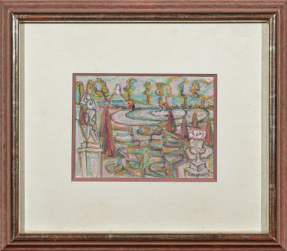 André LAURAN (1922-2009)
Bassins et parterre...