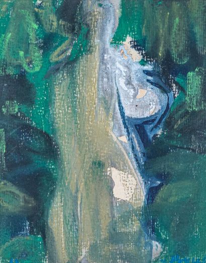 Jacques PONCET (1921-2012)
Nu debout
Gouache,...