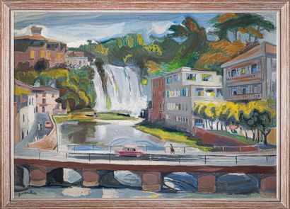 Georges MANILLIER (1906-1981)
Vue de la cascade...
