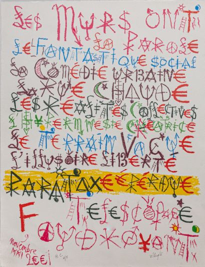 Jacques VILLEGLÉ (1926-2022)
Les murs ont...