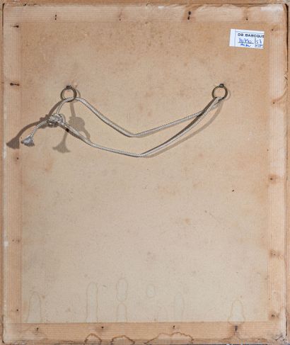 Jacques PONCET (1921-2012)
Nu debout
Gouache,...