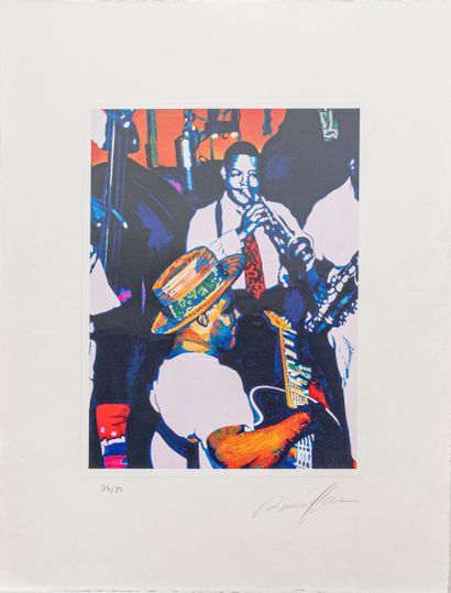 Bernard RANCILLAC (1931-2021)
Jazz
Photolithographie,...