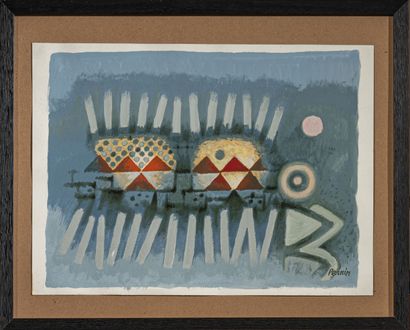 Robert PERNIN (1895-1975)
Sans titre [Abstraction]
Gouache,...