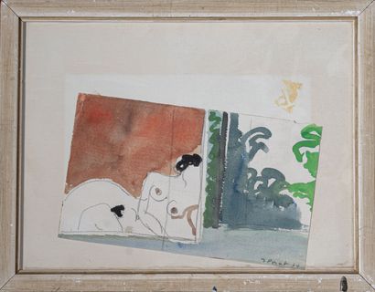Jacques PONCET (1921-2012)
Nu à la fenêtre,...