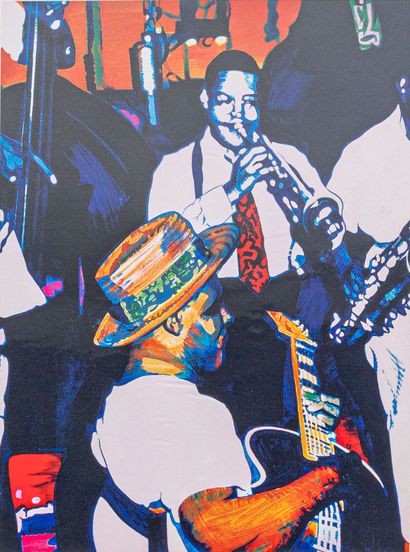 Bernard RANCILLAC (1931-2021)
Jazz
Photolithographie,...