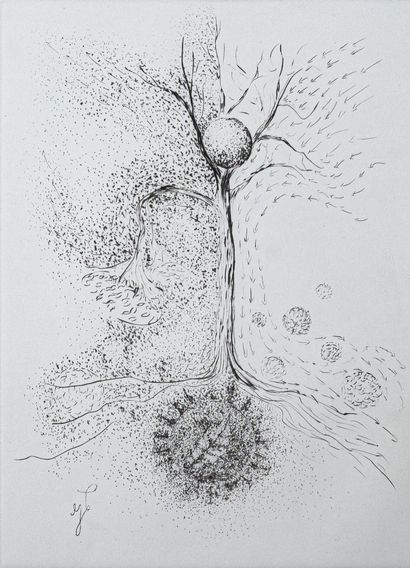 Guiseppe PENONE (né en 1947)
Luce e ombria,...