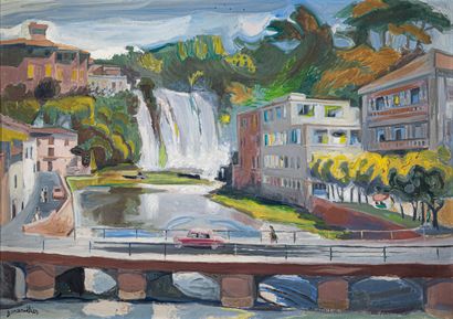 Georges MANILLIER (1906-1981)
Vue de la cascade...