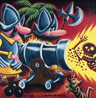 Hervé DI ROSA (né en 1959)
La fin du pirate
Acrylique...