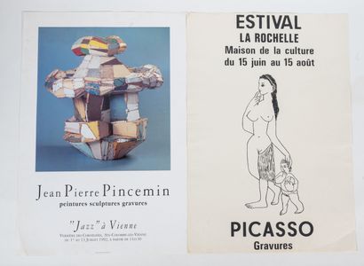 Ensemble de sept (7) affiches d'expositions
-...