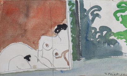 Jacques PONCET (1921-2012)
Nu à la fenêtre,...